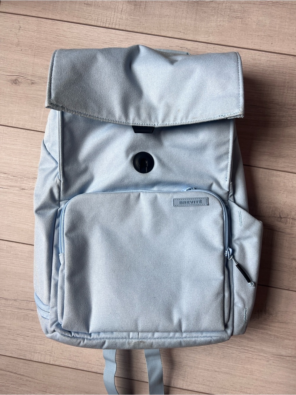 Brevitē Light Blue Backpack Travel Laptop Camera Bag Like New